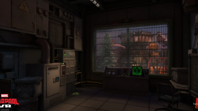 The first "VR Interaction" section, where the player has to do a series of VR actions in a control tower to lower a bridge ahead to progress