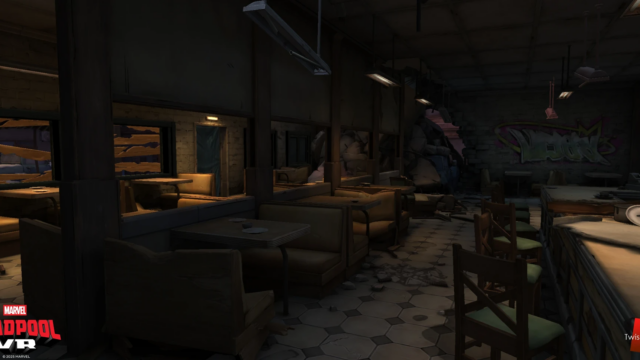 The diner brought life and story through its visuals, showing that there was once prosperity and life, but has since been run-down and abandoned