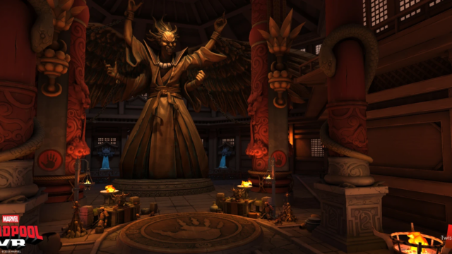 The final room where you interrupt Lady Deathstrike and The Hand Clan's ritual before fighting Lady Deathstrike