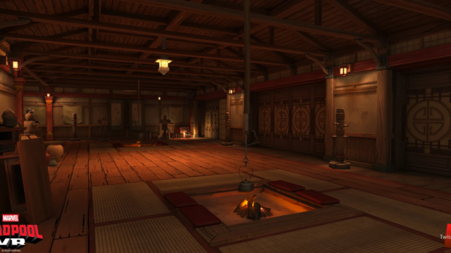 After zipline combat, the player is funneled through a series of linear interior hallways for close-combat. This is the only "non-closet" room to add depth to the area.