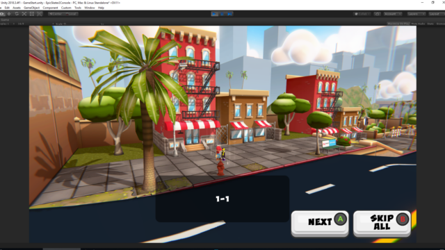 The all-new Career Mode features hand-crafted levels by the level designer (me), with predetermined goals (instead of sandbox/generated goals), so we made an "Intro Cams" system to show the level ahead of time so users can get an idea of where collectibles may be, as well as get a level overview.