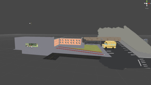 First blockout of the starting room