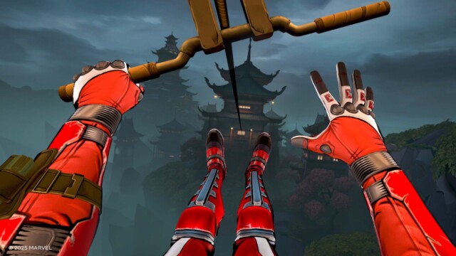 Shortly after starting the zipline interaction in Yashida